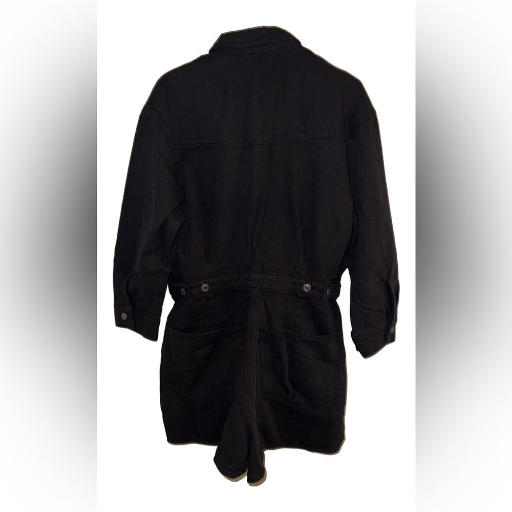 7 For All Mankind Surplus Romper in Black - Size Medium - Picture 4 of 4